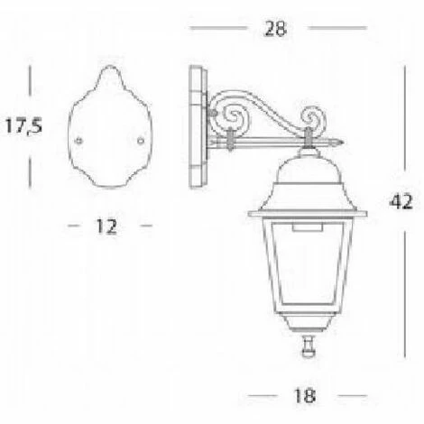 Grosses soldes 🤩 SOVIL Lampe De Jardin QuadrÉe Noire 988/06 😍 – Image 2