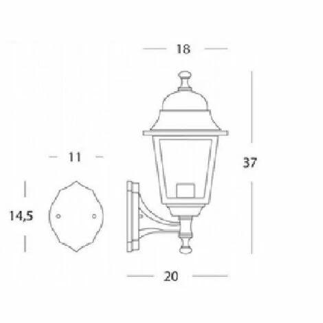 Grosses soldes ❤️ SOVIL Lampe Miniquarter Miniquarter Jardin Haut Noir 952/06 🌟 – Image 2