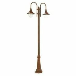 Les meilleures critiques de 😉 Sovil Deluxe Poteau Couleur Rouille Avec Applique 2XE27 IP43 896/11 🎉