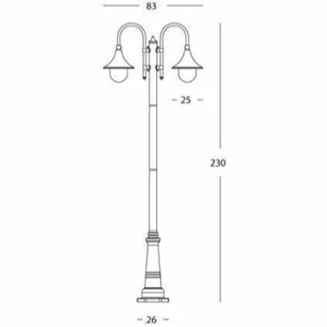 Les meilleures critiques de 😉 Sovil Deluxe Poteau Couleur Rouille Avec Applique 2XE27 IP43 896/11 🎉 – Image 2