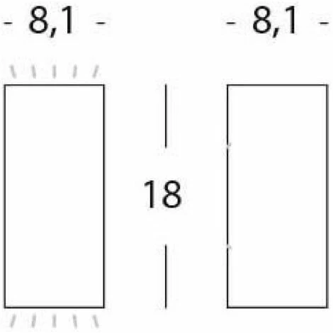 Acheter ⭐ Applique LED Sovil Carré Plein Air 12W 4000K Gris 99148/16 😉 – Image 3