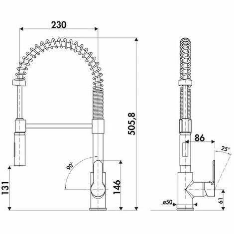 Promo ⌛ Robinet Douchette Luisina Chromé TIMEO - Chromé 🧨 – Image 2