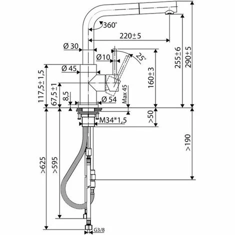 Meilleur prix 🎁 Robinet Douchette Luisina Inox Massif LENA - Inox 💯 – Image 5