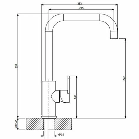 Vente flash ✔️ Robinet Chromé Luisina VALENTIN - Chromé 👏 – Image 2