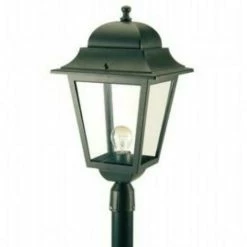 Bon marché ✔️ SOVIL Lanterne TÊte/poteau Maxi CarrÉe E27 Connexion En Aluminium MoulÉ Sous Pression Couleur Noir 872/06 ✔️