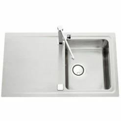 Acheter 😍 Évier Inox Lisse Luisina FAGOTTO 1 Bac 1 égouttoir - Inox 🔥