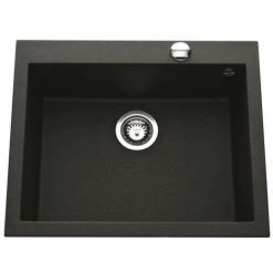 Les meilleures critiques de ⭐ Évier Granit Noir Moucheté Luisina QUADRILLE 1 Bac 570x500 - Noir ⌛