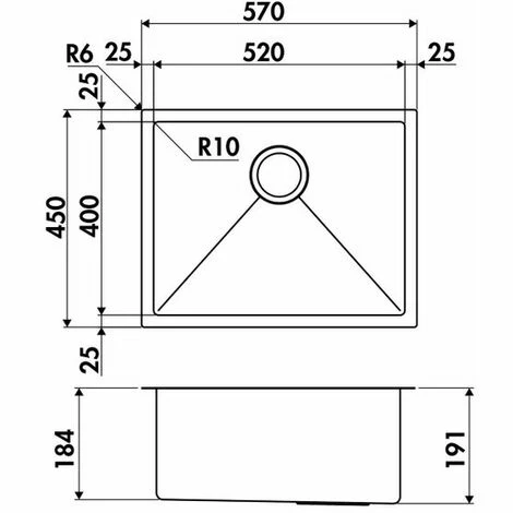 Top 10 ✨ Évier Inox Cuivre Luisina PANDORE 1 Bac 570x450 - Cuivre 👏 – Image 2