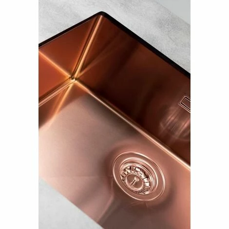 Top 10 ✨ Évier Inox Cuivre Luisina PANDORE 1 Bac 570x450 - Cuivre 👏 – Image 3