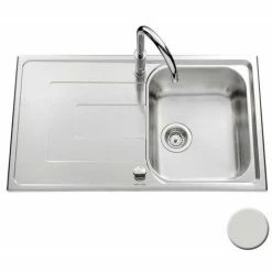 Top 10 🛒 Évier Inox Mini Structure Luisina DEBUSSY 1 Bac 1 égouttoir - Inox 😉