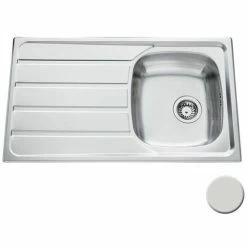 Tout neuf ✨ Évier Inox Mini Structure Luisina ROCK 1 Bac 1 égouttoir - Inox 🔥