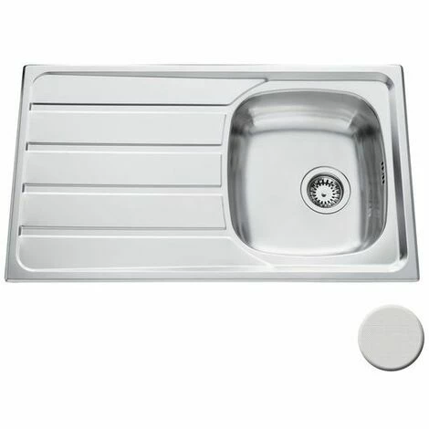 Tout neuf ✨ Évier Inox Mini Structure Luisina ROCK 1 Bac 1 égouttoir - Inox 🔥