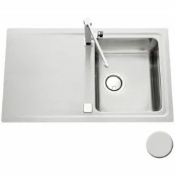 Grosses soldes đ Évier Inox Mini Structure Luisina FAGOTTO 1 Bac 1 égouttoir - Inox đ„°