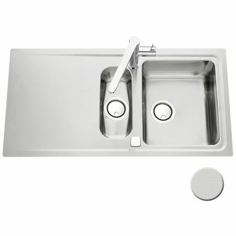 Meilleure affaire 😀 Évier Inox Mini Structure Luisina FAGOTTO 1 Bac 1/2 - 1 égouttoir - Inox 👍