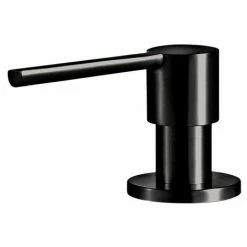 Tout neuf đ Distributeur De Savon Luisina Bec Arrondi En Inox Massif Noir Mat - Noir đ