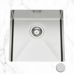 Coupon 🌟 Evier Sous Plan Inox Nid D'abeille VIBRATO Luisina 1 Bac 450x450 Mm - Sans Vidage - Inox ⭐