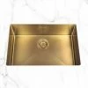 Promo 🎉 Évier Sous Plan Inox Doré Luisina LEGATO 1 Bac 660x440 - Doré 🤩