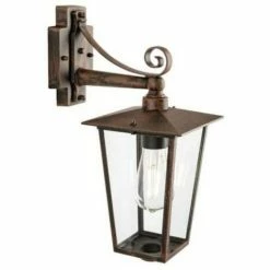 Offres 😀 Sovil Ribot E27 Applique Basse De Couleur Rouille-941/11 👍