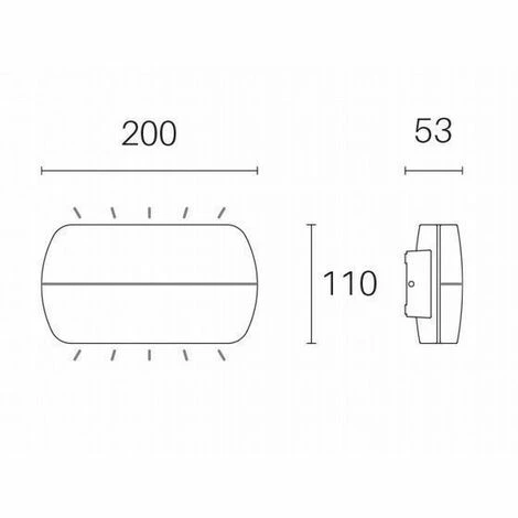 Promo 👍 IPERBRIKO Applique Murale 5W + 5W Led 4000K Graphite Ligne D'oreiller 🥰 – Image 2
