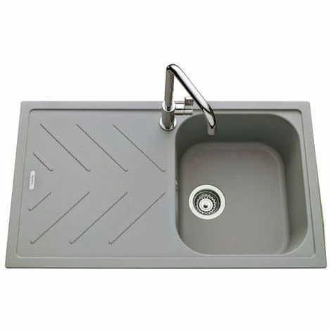 Budget 👍 Évier Granit Gris Luisina ARPEGE 1 Bac 1 égouttoir - Gris ✔️