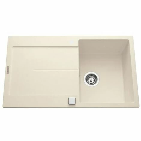 Offres 🌟 Évier Granit Champagne Luisina TAM TAM 1 Bac 1 égouttoir - Beige ⭐